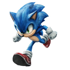 Sonic The Hedgehog V20 Vinyl Car Decal Sticker – Waterproof & UV-Resistant 8"