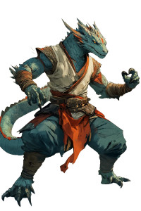 Dragonborn Martial Artist Vinyl Car Decal Sticker – Waterproof & UV-Resistant 8"