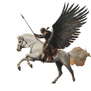 Pegasus Warrior Spear Vinyl Car Decal Sticker – Waterproof & UV-Resistant 8" Pegasus Warrior Spear Vinyl Car Decal Sticker – Waterproof & UV-Resistant 8"