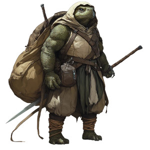 Adventurous Tortle Monk Vinyl Car Decal Sticker – Waterproof & UV-Resistant 8"