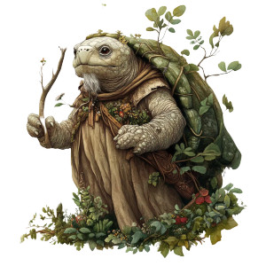 Wise Old Tortle Druid Vinyl Car Decal Sticker – Waterproof & UV-Resistant 8" Wise Old Tortle Druid Vinyl Car Decal Sticker – Waterproof & UV-Resistant 8"