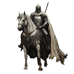 Teutonic Knight Vinyl Car Decal Sticker – Waterproof & UV-Resistant 8"
