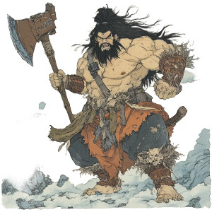 Pangu With Axe Vinyl Car Decal Sticker – Waterproof & UV-Resistant 8" Pangu With Axe Vinyl Car Decal Sticker – Waterproof & UV-Resistant 8"