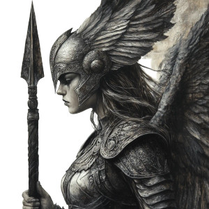 Valkyrie Warrior V4 Vinyl Car Decal Sticker – Waterproof & UV-Resistant 8"