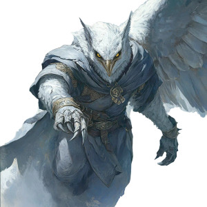 Aarakocra Warlock Vinyl Car Decal Sticker – Waterproof & UV-Resistant 8"