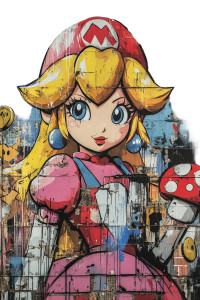 Graffiti Princess Peach Vinyl Car Decal Sticker – Waterproof & UV-Resistant 8" Graffiti Princess Peach Vinyl Car Decal Sticker – Waterproof & UV-Resistant 8"