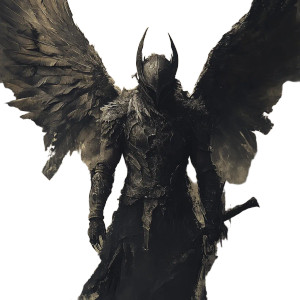 Dark Gothic Valkyrie Vinyl Car Decal Sticker – Waterproof & UV-Resistant 8"