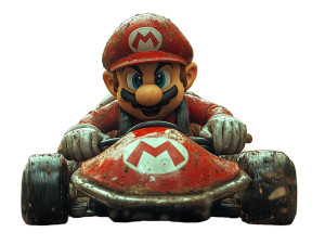 Mario Kart Escape Vinyl Car Decal Sticker – Waterproof & UV-Resistant 8"