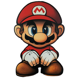 Mario Maori Art Vinyl Car Decal Sticker – Waterproof & UV-Resistant 8"