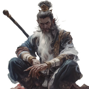 Taoist Cultivator Wukong Vinyl Car Decal Sticker – Waterproof & UV-Resistant 8"