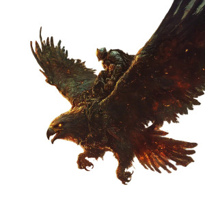 Hell'S Eagle Knight Vinyl Car Decal Sticker – Waterproof & UV-Resistant 8"