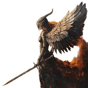 Valkyrie Art Painting Vinyl Car Decal Sticker – Waterproof & UV-Resistant 8" Valkyrie Art Painting Vinyl Car Decal Sticker – Waterproof & UV-Resistant 8"