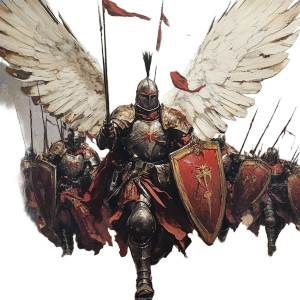 Winged Hussars Armor Vinyl Car Decal Sticker – Waterproof & UV-Resistant 8"