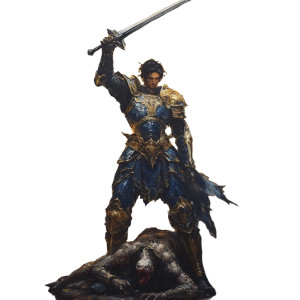 Archangel Michael Painting V6 Vinyl Car Decal Sticker – Waterproof & UV-Resistant 8"