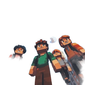 Minecraft Boy & Friends Vinyl Car Decal Sticker – Waterproof & UV-Resistant 8"