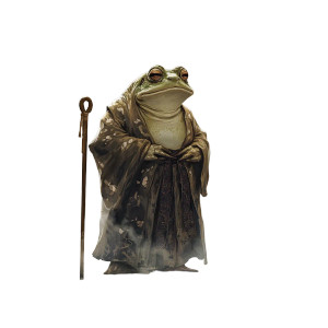 Wise Frog Sage Vinyl Car Decal Sticker – Waterproof & UV-Resistant 8" Wise Frog Sage Vinyl Car Decal Sticker – Waterproof & UV-Resistant 8"