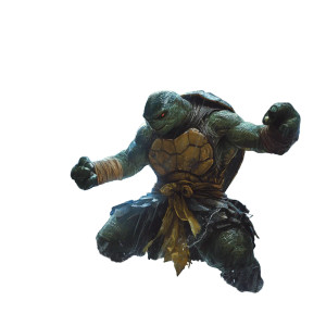 Turtle Monk Battle Vinyl Car Decal Sticker – Waterproof & UV-Resistant 8"