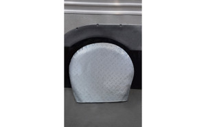 Adco Diamond Plated Steel Tire Cover | Set of 2 | Fits 27"-29" Tires | Heavy-Duty Vinyl | Secure & Stylish Adco Diamond Plated Steel Tire Cover | Set of 2 | Fits 27"-29" Tires | Heavy-Duty Vinyl | Secure & Stylish