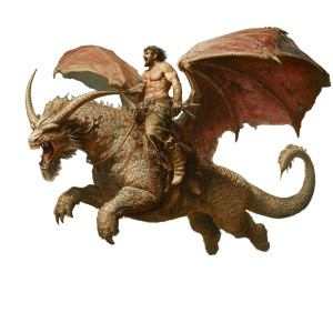 Derrick Riding Dragon Vinyl Car Decal Sticker – Waterproof & UV-Resistant 8"