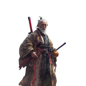 Old Swordsman V3 Vinyl Car Decal Sticker – Waterproof & UV-Resistant 8"