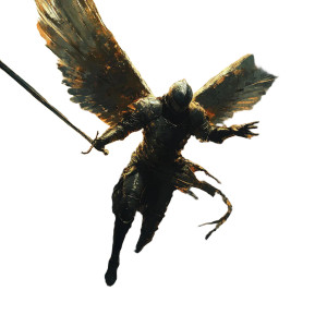 Archangel Action Pose Vinyl Car Decal Sticker – Waterproof & UV-Resistant 8"