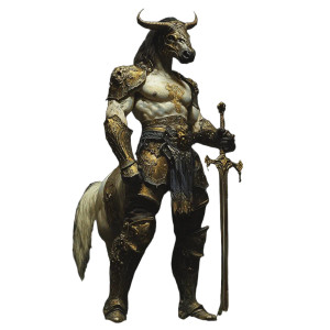 Armored Centaur Warrior Vinyl Car Decal Sticker – Waterproof & UV-Resistant 8"