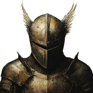 Winged Knight V3 Vinyl Car Decal Sticker – Waterproof & UV-Resistant 8"