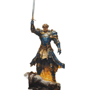 Archangel Michael Victorious Vinyl Car Decal Sticker – Waterproof & UV-Resistant 8"