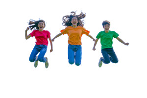 Joyful Jumping Trio Vinyl Car Decal Sticker – Waterproof & UV-Resistant 8" Joyful Jumping Trio Vinyl Car Decal Sticker – Waterproof & UV-Resistant 8"