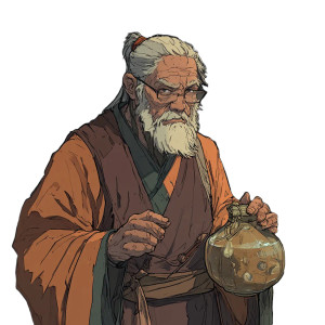 Grumpy Magical Shopkeeper Vinyl Car Decal Sticker – Waterproof & UV-Resistant 8"