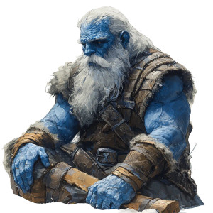 Frost Giant Sketch Vinyl Car Decal Sticker – Waterproof & UV-Resistant 8"