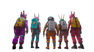 Surreal Space Creatures Vinyl Car Decal Sticker – Waterproof & UV-Resistant 8"