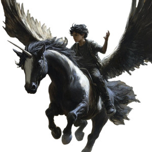 Magical Unicorn Ride Vinyl Car Decal Sticker – Waterproof & UV-Resistant 8"