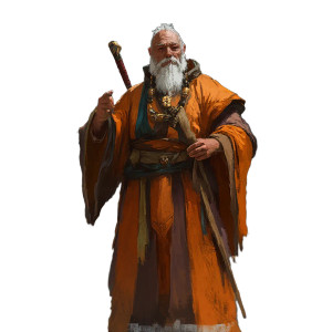 Secret Wizard Monk Vinyl Car Decal Sticker – Waterproof & UV-Resistant 8"