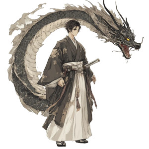 Dragon Clan Samurai Vinyl Car Decal Sticker – Waterproof & UV-Resistant 8"