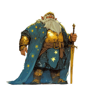 Goofy Celestial Paladin Vinyl Car Decal Sticker – Waterproof & UV-Resistant 8"