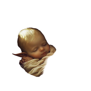 Baby Elf Guardian Vinyl Car Decal Sticker – Waterproof & UV-Resistant 8"