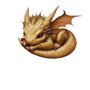 Baby Gold Dragon V2 Vinyl Car Decal Sticker – Waterproof & UV-Resistant 8" Baby Gold Dragon V2 Vinyl Car Decal Sticker – Waterproof & UV-Resistant 8"