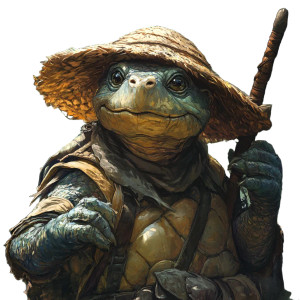 Old Turtle Man V2 Vinyl Car Decal Sticker – Waterproof & UV-Resistant 8"