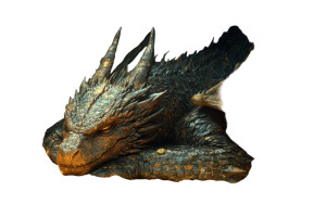 Ancient Dark Dragon Vinyl Car Decal Sticker – Waterproof & UV-Resistant 8"