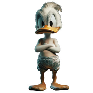 Sad Donald Duck Vinyl Car Decal Sticker – Waterproof & UV-Resistant 8" Sad Donald Duck Vinyl Car Decal Sticker – Waterproof & UV-Resistant 8"