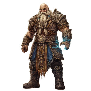 Dwarf Shaman Vinyl Car Decal Sticker – Waterproof & UV-Resistant 8"