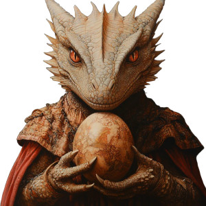 Dragon Holding Egg Vinyl Car Decal Sticker – Waterproof & UV-Resistant 8"