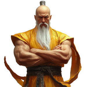 Shaolin Monk Vinyl Car Decal Sticker – Waterproof & UV-Resistant 8"