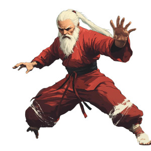 Old Kung Fu Master Vinyl Car Decal Sticker – Waterproof & UV-Resistant 8"