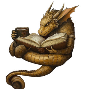 Bronze Dragon Reading Vinyl Car Decal Sticker – Waterproof & UV-Resistant 8" Bronze Dragon Reading Vinyl Car Decal Sticker – Waterproof & UV-Resistant 8"