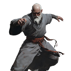 Rugged Old Monk Vinyl Car Decal Sticker – Waterproof & UV-Resistant 8"