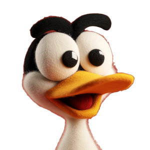 Duck Face Vinyl Car Decal Sticker – Waterproof & UV-Resistant 8"