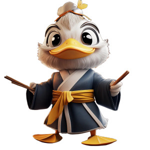 Chopsticks In Hand Vinyl Car Decal Sticker – Waterproof & UV-Resistant 8"