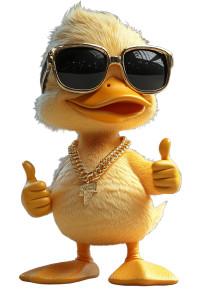 Cool Duck Elvis Vinyl Car Decal Sticker – Waterproof & UV-Resistant 8"